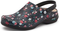WG0500 Wash and Go klomp Black wit flowers